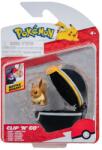 Pokémon - figurine clip n go, eevee #3 & luxury ball (BPKW2663) Figurina
