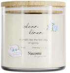 Nacomi Lumânare parfumată din soia Clean Linen - Nacomi Fragrances 140 g