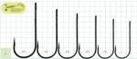 GURZA ROUND BENT #2/0 BN cseburaska horog