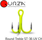 GURZA Round Treble ST -36 UV CHARTREUSE #12