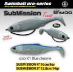Biwaa SUBMISSION 4" 10cm 01 Blue Chrome gumihal