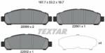 TEXTAR set placute frana, frana disc TEXTAR 2599901 (2599901)