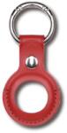 DEVIA AirTag Leather Key Ring - red