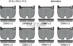 TEXTAR set placute frana, frana disc TEXTAR Q+ 2394301 (2394301)