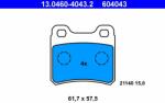 ATE set placute frana, frana disc ATE 13.0460-4043.2 (13.0460-4043.2)