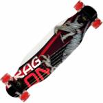 Action One Longboard Action One cu roti luminoase, ABEC-7 PU Aluminiu, 100 kg, 80 x 20 cm, Rosu Dragon