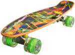 Action Penny board Landsurfer, Cu roti luminoase, 56 cm, ABEC-7 PU, Aluminium 90 kg, Splash Skateboard