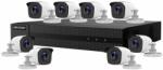 HikVision Sistem supraveghere exterior basic Hikvision HiWatch HW-8EXTIR20-2MP, 2 MP, 8 camere, 2.8 mm, IR 20 m (HW-8EXTIR20-2MP)