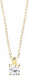 Cutie Jewellery Pandantiv delicat din aur galben cu zirconiu clar Z8010-40-10-X-1