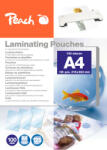 Peach Folie de laminare PEACH A4 (216x303mm), 100mic, lucioasă, 100 buc 25 buc gratis (PP500-02P)