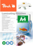 Peach Folie de laminare PEACH A4 (216x303mm), 80mic, lucioasă, 100 buc 25 buc gratis (PP580-02P)