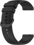 4wrist Univerzális szilikon szíj fekete csattal 20 mm - Black