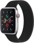 4wrist Elasztikus szilikon szíj Apple Watch-hoz 42/44/45/49 mm - Black