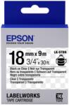 Epson LK-5TBN átlátszó alapon fekete eredeti címkeszalag (C53S655008) - onlinetoner
