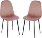 Kring Miles szék, 2 darab, textil anyag, Rózsaszín