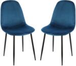 Kring Miles szék, 2 darab, textil anyag, Kék