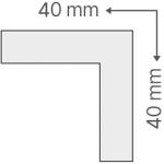 ANRO Élvédő-04 - polisztirol - sarokvédő dísz L alakú, hungarocellből csak dekorációs célra (Élvédő-04)