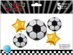  Baloane, minge de fotbal, folie aluminiu, Roben Toys RB35099