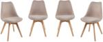 Kring Malmo konyhai szék, 4 darab, fa/textil anyag, Bézs