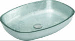 Mexen Araks üveg mosdó pultra helyezhetö 54 x 39 cm, ezüst (5907709159310)