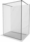 Mexen Kioto Walk-In Zuhanyfal - 110x200 cm - 8 mm Üveg - Fekete (5907709133020)