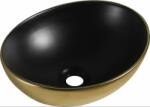 Mexen Elza Mosdó - Fekete Matt/Arany - 40x33 cm (5907709156548)
