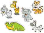 MIKRO Puzzle copii 18x13cm Animale de safari 16 piese 6 poze (MI81260) Puzzle
