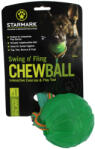 Starmark Pet Products Inc Minge distribuitoare cu snur Chew Ball Starmark - Marimea M-L