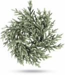 Familly Christmas Coronita de Craciun pentru Usa din Crengute de Brad Artificial Verde Ninsa cu Zapada, Diametru 27cm