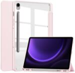  Husa Flip CRYSTAL Samsung Galaxy Tab S9 FE / Tab S10 FE / Tab S10 Lite roz