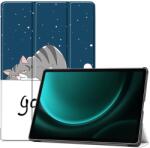  Husa ART Flip pentru Samsung Galaxy Tab S9 FE+ LAZY CAT