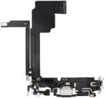 Apple iPhone 15 Pro Max - Töltő Csatlakozó + Flex Kábelek (Black Titanium), Black Titanium