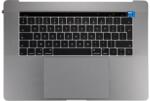 Apple MacBook Pro 15" A1707 (Late 2016 - Mid 2017) - Felső Billentyűzet Keret + Billentyűzet UK + Mikrofon + Trackpad + Hangszórók (Space Gray), Space Gray