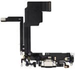Apple iPhone 15 Pro - Töltő Csatlakozó + Flex Kábelek (Black Titanium), Black Titanium