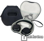 Sony WH-CH720N, Sony WH-CH520 fejhallgatóhoz tartó, hordozó táska, EVA ütődésálló, cipzáros, hálós zseb, puha belső, csuklópánt, 230 x 215 x 62mm, Erős védelem, Fekete