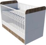  Ákos Duo baba kiságy 140×70 cm - Fehér/gesztenye