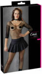 Cottelli Collection - Rakott miniszoknya (fekete) (27700671041) - sexshopcenter