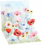  Popshots képeslap, négyzet, vadviágok, Wildflower Meadow (PS1457)