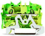 WAGO Földelő sorkapocs 1-szintes 0, 75-2, 5mm2 zöld/sárga TS35 rugószorításos WAGO (2002-1207)