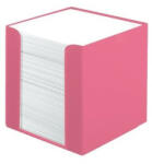 Herlitz asztali kockatömb 9x9cm 700 lap, műanyag dobozban, Rózsaszín