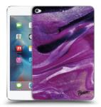 Picasee Husă neagră din silicon pentru Apple iPad mini 4 - Purple glitter