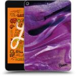 Picasee Husă neagră din silicon pentru Apple iPad mini 2019 (5. gen) - Purple glitter
