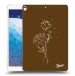 Picasee Husă transparentă din silicon pentru Apple iPad Air 10.5" 2019 (3. gen) - Brown flowers