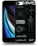 Picasee Husă transparentă din silicon pentru Apple iPhone SE 2020 - BLACK BODY