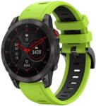  DOUBLE - RUBBER RUBBER szíj a Garmin Epix Gen 2 (2. generáció) készülékhez, világoszöld