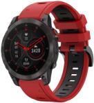  DOUBLE - RUBBER RUBBER szíj Garmin Epix Gen 2 (2. generáció) piros