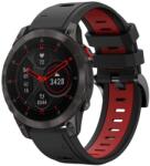  DOUBLE - RUBBER RUBBER szíj Garmin Epix Gen 2-hez (2. generáció) fekete