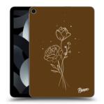 Picasee Husă transparentă din silicon pentru Apple iPad Air 5 10.9" 2022 - Brown flowers