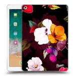 Picasee Husă transparentă din silicon pentru Apple iPad 9.7" 2017 (5. gen) - Flowers and Berries