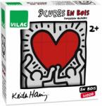 Vilac 9 дървени кубчета по дизайн на Кийт Харинг - Vilac (9227)